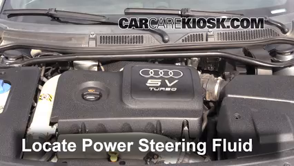 2004 Audi TT Quattro 1.8L 4 Cyl. Turbo Convertible Fluid Leaks Power Steering Fluid (fix leaks)