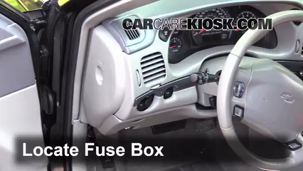 Interior Fuse Box Location: 2004 Chevrolet Impala SS 3.8L V6 Supercharged