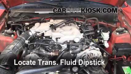Add Transmission Fluid: 2001 Ford Mustang 3.8L V6 Coupe
