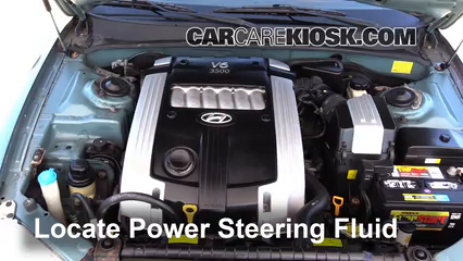 2004 Hyundai XG350 L 3.5L V6 Power Steering Fluid Check Fluid Level