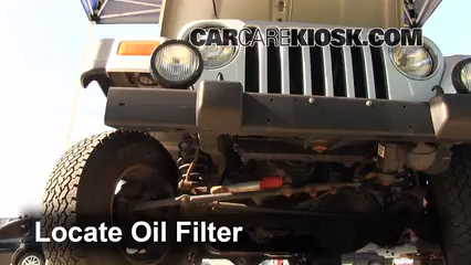 Oil & Filter Change 2004 Jeep Wrangler Rubicon  6 Cyl.