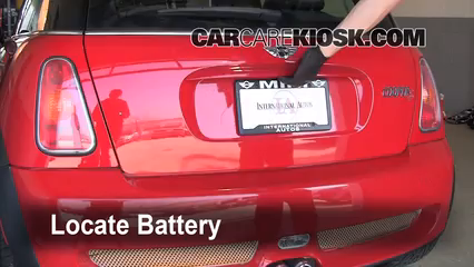 2004 Mini Cooper S 1.6L 4 Cyl. Supercharged Battery Replace
