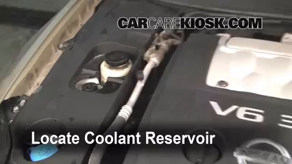 2004 Nissan Maxima SE 3.5L V6 Coolant (Antifreeze) Check Coolant Level