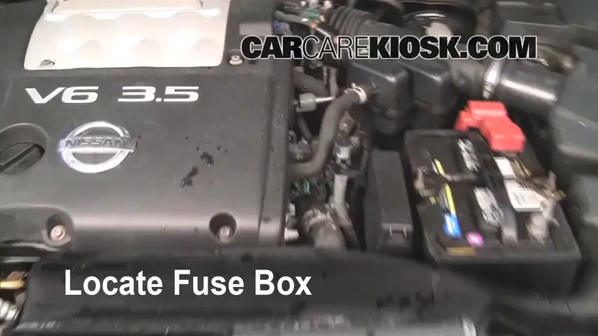 Replace a Fuse: 2004 Nissan Maxima SE 3.5L V6