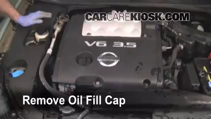 2004 Nissan Maxima SE 3.5L V6 Oil Add Oil