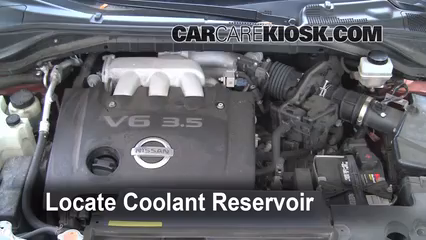2004 Nissan Murano SL 3.5L V6 Coolant (Antifreeze) Add Coolant