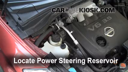 2004 Nissan Murano SL 3.5L V6 Power Steering Fluid Check Fluid Level