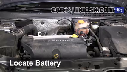 2004 Opel Signum Sport 2.0L 4 Cyl. Turbo Battery Replace