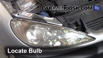 2004 Peugeot 206 XS 2.0L 4 Cyl. Turbo Diesel Lights Highbeam (replace bulb)