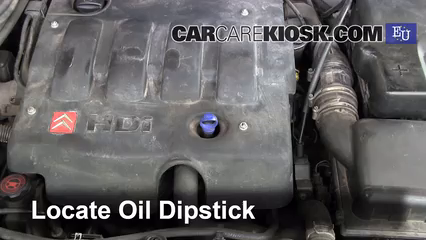 Oil level check пежо