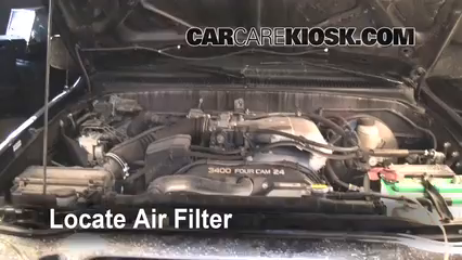 2004 Toyota Tacoma Pre Runner 3.4L V6 Crew Cab Pickup (4 Door) Air Filter (Engine) Replace