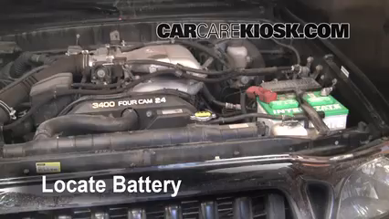 2004 Toyota Tacoma Pre Runner 3.4L V6 Crew Cab Pickup (4 Door) Battery Replace