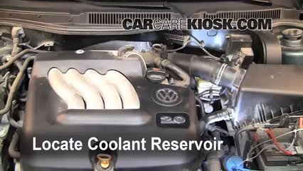 How to Add Coolant: 2004 Volkswagen Jetta GL 2.0L 4 Cyl. Sedan