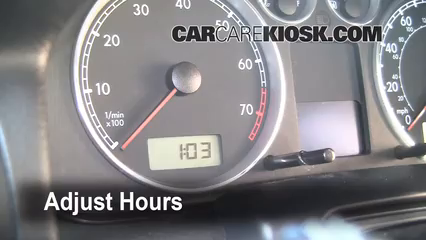2004 Volkswagen Passat GLX 2.8L V6 Wagon Clock
