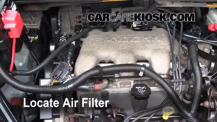 2005 Buick Rendezvous CX 3.4L V6 Filtre à air (moteur) Changement