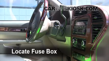Interior Fuse Box Location: 2002-2007 Buick Rendezvous - 2006 Buick
