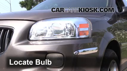 2005 Buick Terraza CX 3.5L V6 Éclairage Feux de route (remplacer l'ampoule)