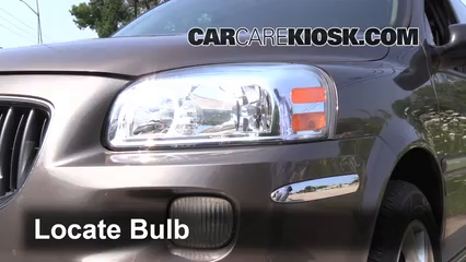 2005 Buick Terraza CX 3.5L V6 Éclairage Feux de croisement (remplacer l'ampoule)