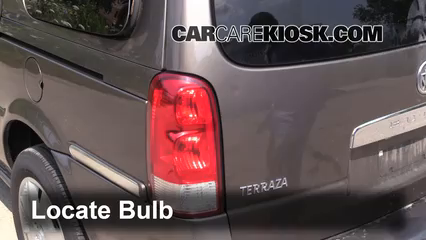 2005 Buick Terraza CX 3.5L V6 Éclairage Feux de position arrière (remplacer ampoule)