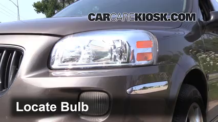 2005 Buick Terraza CX 3.5L V6 Éclairage Feu clignotant avant (remplacer l'ampoule)