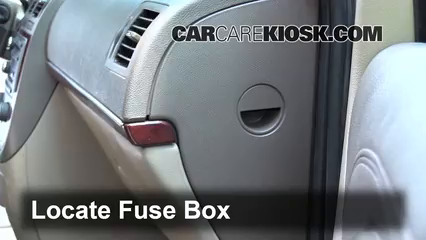 Interior Fuse Box Location: 2005 Buick Terraza CX 3.5L V6