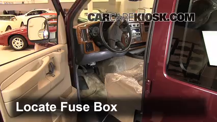 Interior Fuse Box Location: 1996-2019 GMC Savana 3500 - 2003 GMC Savana