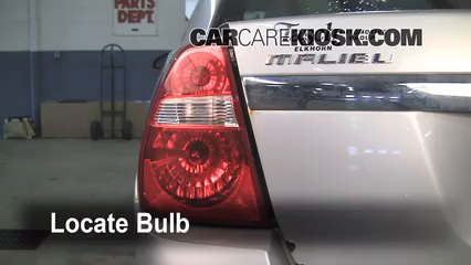 2005 Chevrolet Malibu 2.2L 4 Cyl. Lights Brake Light (replace bulb)
