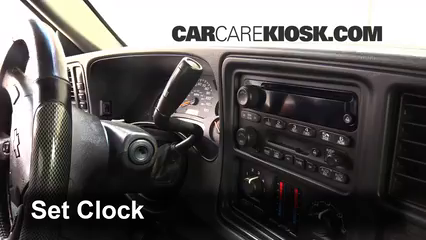 2005 Chevrolet Silverado 2500 HD 6.6L V8 Turbo Diesel Extended Cab Pickup (4 Door) Horloge Régler l'horloge