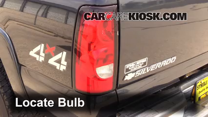 2005 Chevrolet Silverado 2500 HD 6.6L V8 Turbo Diesel Extended Cab Pickup (4 Door) Éclairage Feux de position arrière (remplacer ampoule)