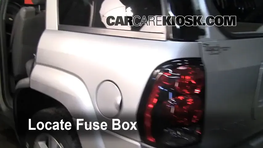 Interior Fuse Box Location: 2005 Chevrolet Trailblazer LS 4.2L 6 Cyl