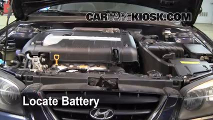 2005 Hyundai Elantra GLS 2.0L 4 Cyl. Sedan (4 Door) Battery Replace