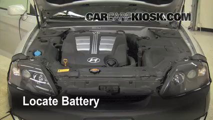 2005 Hyundai Tiburon GT 2.7L V6 Battery Clean Battery & Terminals