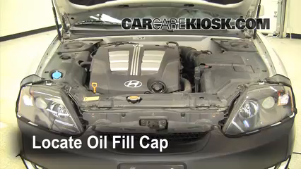 How To Add Oil Hyundai Tiburon (2003-2008) Gt 2.7L V6