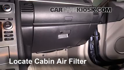 2005 Infiniti G35 3.5L V6 Coupe (2 Door) Filtro de aire (interior)
