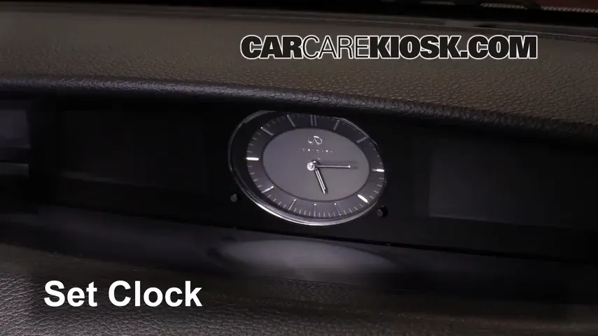 How to Set the Clock / Change Time on a 2005 Infiniti G35 3.5L V6 Coupe ...