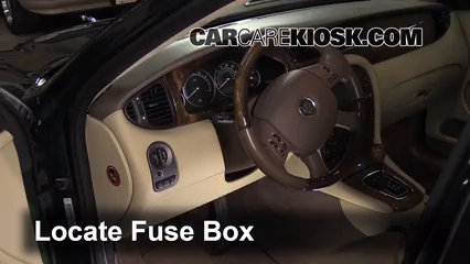 Interior Fuse Box Location: 2002-2008 Jaguar X-Type - 2005 Jaguar X