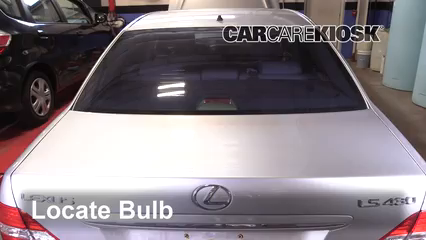 2005 Lexus LS430 4.3L V8 Éclairage Feu de freinage central (remplacer l'ampoule)