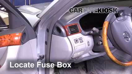 Interior Fuse Box Location: 2004 Lexus LS430 4.3L V8