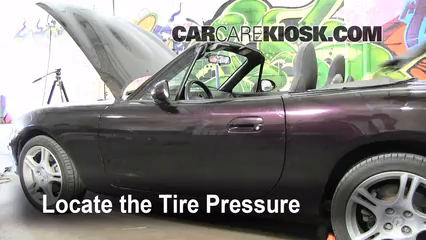 2005 Mazda Miata LS 1.8L 4 Cyl. Tires & Wheels Check Tire Pressure