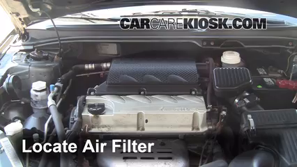 2005 Mitsubishi Galant ES 2.4L 4 Cyl. Air Filter (Engine) Replace