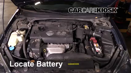 2005 Nissan Altima S 2.5L 4 Cyl. Battery Clean Battery & Terminals