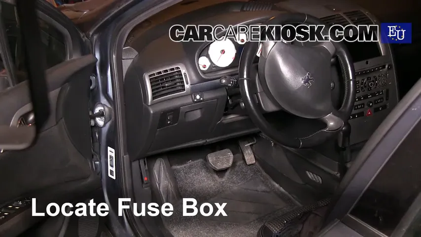peugeot 406 cigarette lighter fuse Interior Fuse Box Location: 2000 Peugeot 406 LX HDi 2.0L 4 Cyl. Turbo Diesel