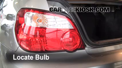 2005 Subaru Impreza WRX 2.0L 4 Cyl. Turbo Sedan Lights Turn Signal - Rear (replace bulb)