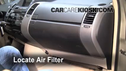 2005 Toyota Prius 1.5L 4 Cyl. Air Filter (Cabin) Check