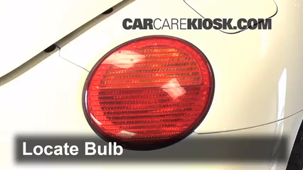 2005 Volkswagen Beetle GLS 1.8L 4 Cyl. Turbo Hatchback Lights Turn Signal - Rear (replace bulb)