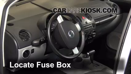Interior Fuse Box Location: 1998-2005 Volkswagen Beetle - 2001