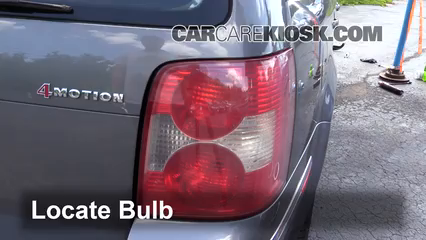 2005 Volkswagen Passat GLS 4 Motion 1.8L 4 Cyl. Turbo Wagon Lights Reverse Light (replace bulb)