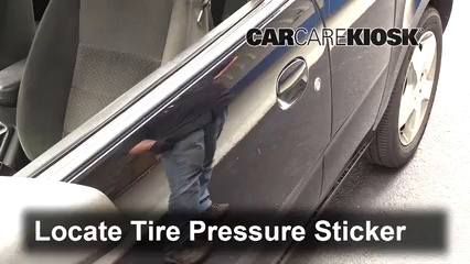 Properly Check Tire Pressure Saturn Ion 2 2003 2007 2003