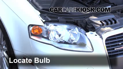 2006 Audi A4 Quattro 2.0L 4 Cyl. Turbo Lights Headlight (replace bulb)