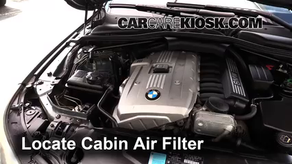 2006 BMW 530xi 3.0L 6 Cyl. Wagon Filtre à air (intérieur) Changement